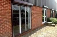 Seceuroshiled Extruded  Aluminium Security Roller Shutters - Fitted to Patio Doors